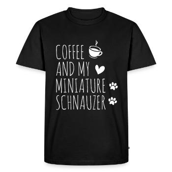 Miniature Schnauzer - T-shirt Premium bio Homme - noir - Devant - Nico (187cm)