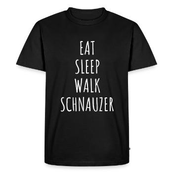 Miniature Schnauzer - T-shirt Premium bio Homme - noir - Devant - Nico (187cm)