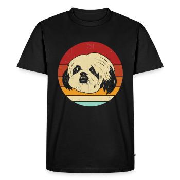 Shih Tzu - T-shirt Premium bio Homme - noir - Devant - Nico (187cm)