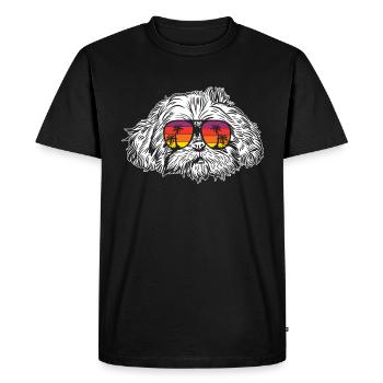 Shih Tzu - T-shirt Premium bio Homme - noir - Devant - Nico (187cm)