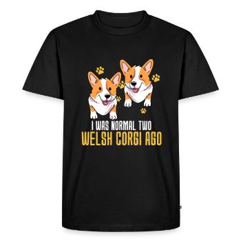 Corgi gallois - T-shirt Premium bio Homme - noir - Devant - Nico (187cm)