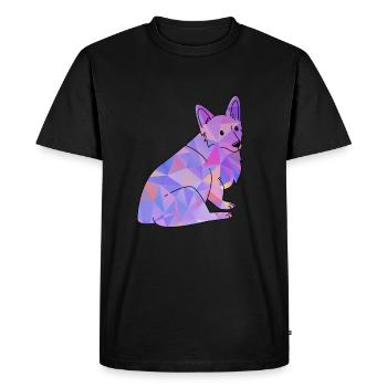 Corgi gallois - T-shirt Premium bio Homme - noir - Devant - Nico (187cm)