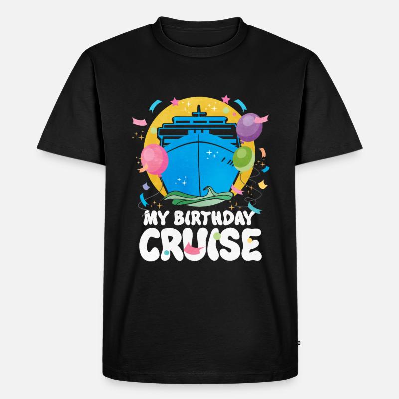 Kreuzfahrt - Männer Premium Bio T-Shirt - Schwarz