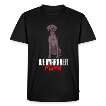 Weimaraner - T-shirt Premium bio Homme - noir - Devant - Nico (187cm)