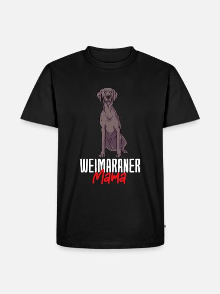 Weimaraner - Männer Premium Bio T-Shirt - Schwarz