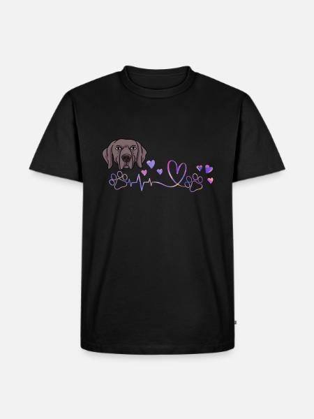 Weimaraner - T-shirt Premium bio Homme - noir