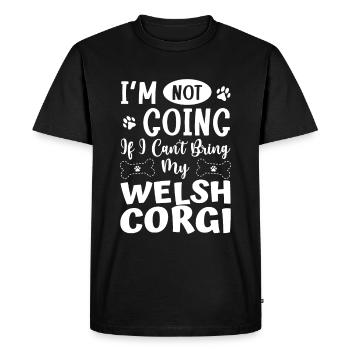 Corgi gallois - T-shirt Premium bio Homme - noir - Devant - Nico (187cm)