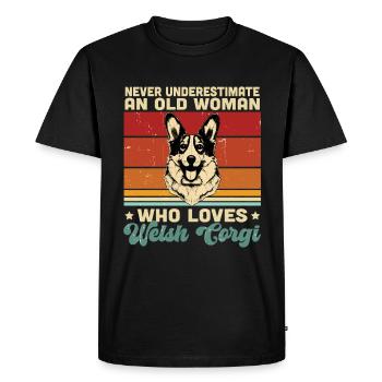 Corgi gallois - T-shirt Premium bio Homme - noir - Devant - Nico (187cm)