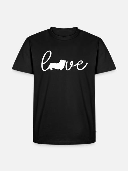 Welsh Corgi - Men's Premium Organic T-Shirt - black
