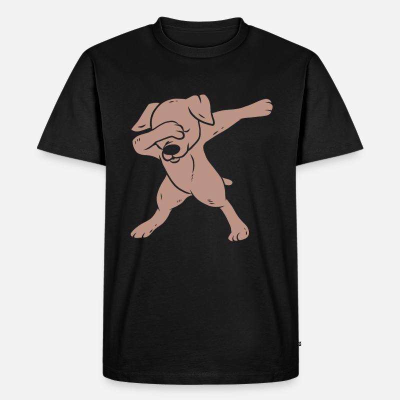 Weimaraner - Männer Premium Bio T-Shirt - Schwarz