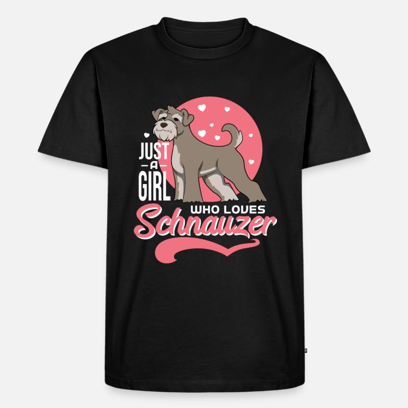 Zwergschnauzer - Männer Premium Bio T-Shirt - Schwarz