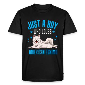 Esquimau d’Amérique - T-shirt Premium bio Homme - noir - Devant - Nico (187cm)