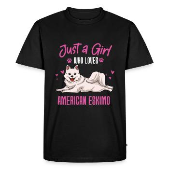 Esquimau d’Amérique - T-shirt Premium bio Homme - noir - Devant - Nico (187cm)