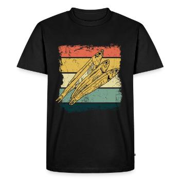 Sardellen Fische Sardinien Geschenk - Männer Premium Bio T-Shirt - Schwarz - Vorne - Nico (187cm)