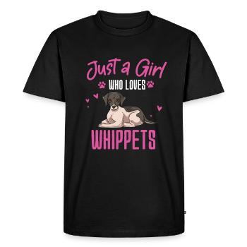 Whippet - T-shirt Premium bio Homme - noir - Devant - Nico (187cm)