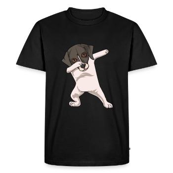 Whippet - T-shirt Premium bio Homme - noir - Devant - Nico (187cm)