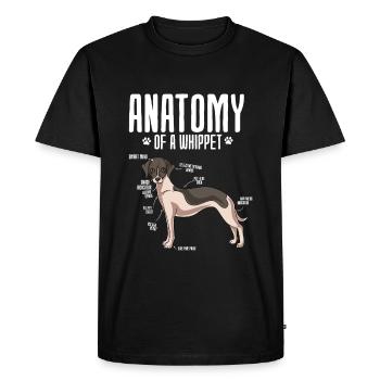 Whippet - T-shirt Premium bio Homme - noir - Devant - Nico (187cm)