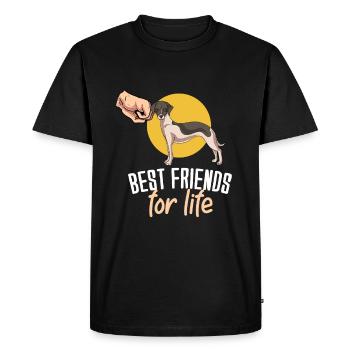 Whippet - T-shirt Premium bio Homme - noir - Devant - Nico (187cm)