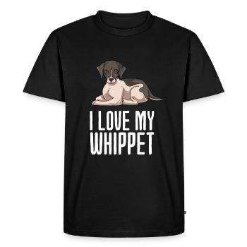 Whippet - T-shirt Premium bio Homme - noir - Devant - Nico (187cm)