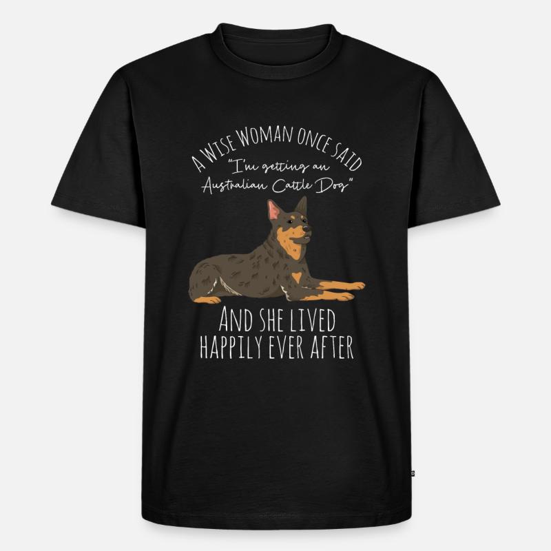 Australian Cattle Dog - Männer Premium Bio T-Shirt - Schwarz