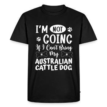 Australian Cattle Dog - Men's Premium Organic T-Shirt - black - Front - Nico (187cm)