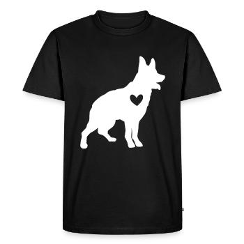 Australian Cattle Dog - Men's Premium Organic T-Shirt - black - Front - Nico (187cm)