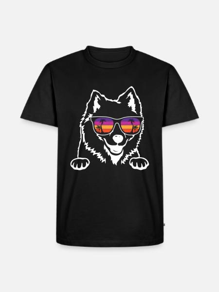 American Eskimo Dog - Men's Premium Organic T-Shirt - black