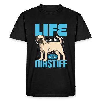 Mâtin - T-shirt Premium bio Homme - noir - Devant - Nico (187cm)