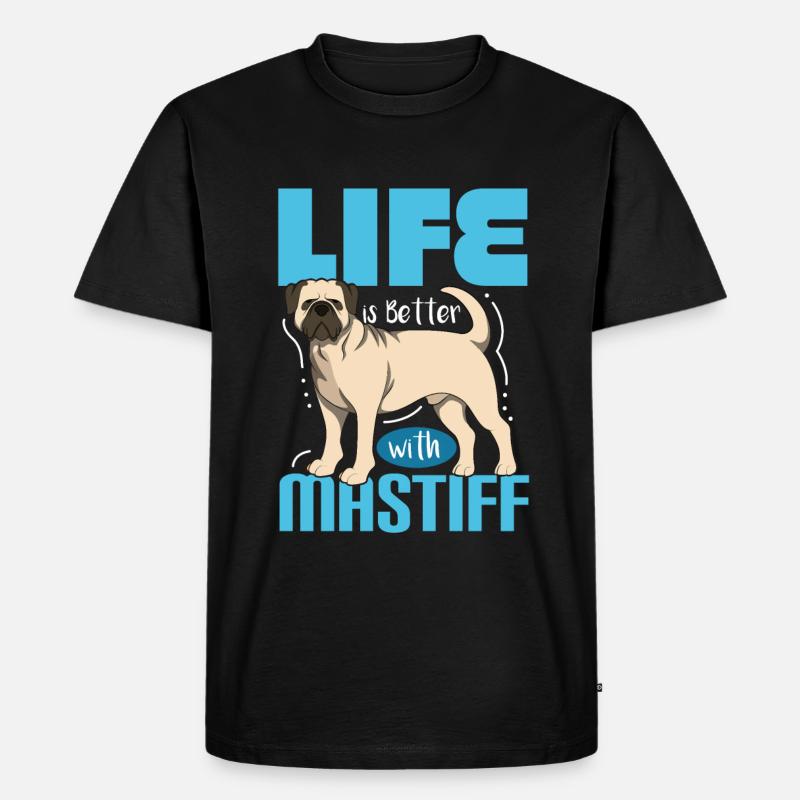 Mastiff - Männer Premium Bio T-Shirt - Schwarz