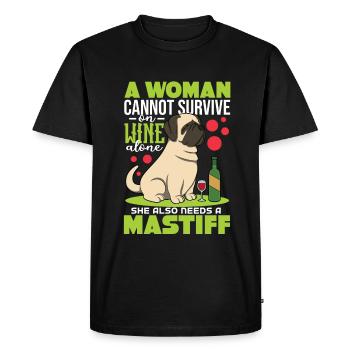 Mâtin - T-shirt Premium bio Homme - noir - Devant - Nico (187cm)