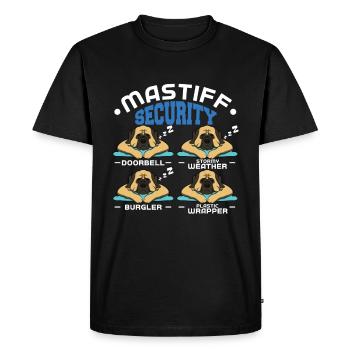 Mâtin - T-shirt Premium bio Homme - noir - Devant - Nico (187cm)