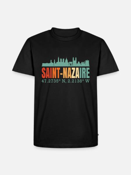 Saint-Nazaire - Men's Premium Organic T-Shirt - black
