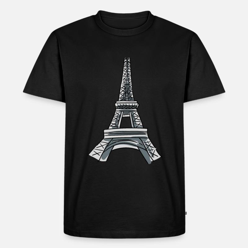 Eiffelturm Kostüm - Männer Premium Bio T-Shirt - Schwarz