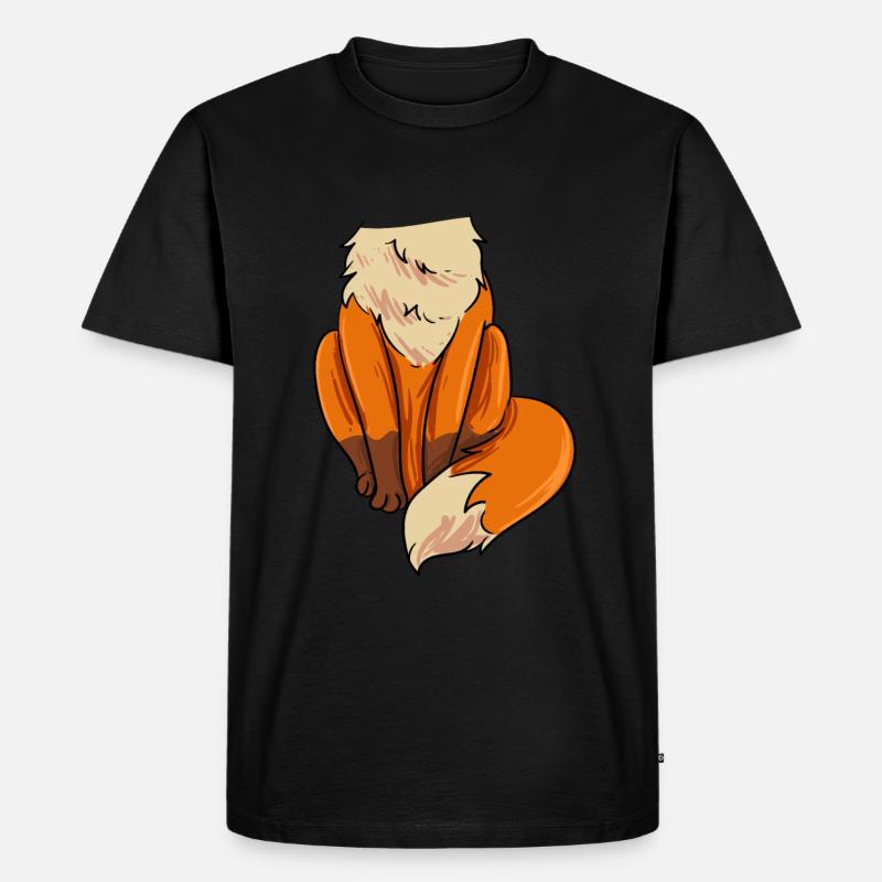 Fuchs-Kostüm - Männer Premium Bio T-Shirt - Schwarz