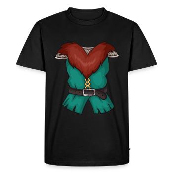 Costume viking - T-shirt Premium bio Homme - noir - Devant - Nico (187cm)