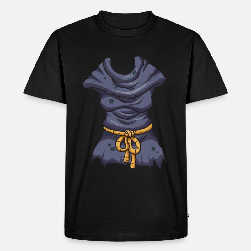 Hexe Kostüm - Männer Premium Bio T-Shirt - Schwarz