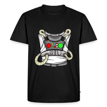 Costume d’astronaute - T-shirt Premium bio Homme - noir - Devant - Nico (187cm)