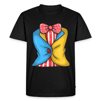 Clown Costume - T-shirt Premium bio Homme - noir - Devant - Nico (187cm)
