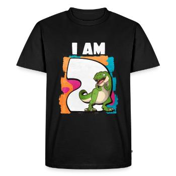 2ème anniversaire - T-shirt Premium bio Homme - noir - Devant - Nico (187cm)