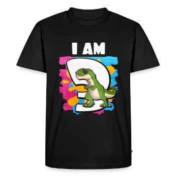 3rd birthday - Men's Premium Organic T-Shirt - black - Front - Nico (187cm)