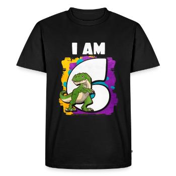 6e anniversaire - T-shirt Premium bio Homme - noir - Devant - Nico (187cm)