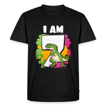 7e anniversaire - T-shirt Premium bio Homme - noir - Devant - Nico (187cm)
