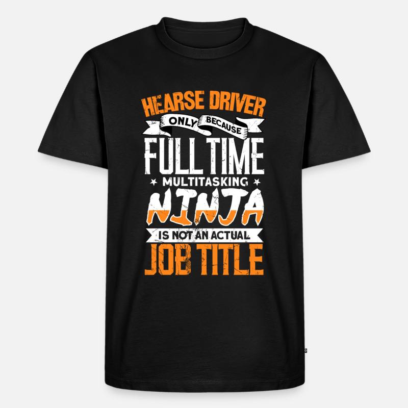 Leichenwagenfahrer - Männer Premium Bio T-Shirt - Schwarz
