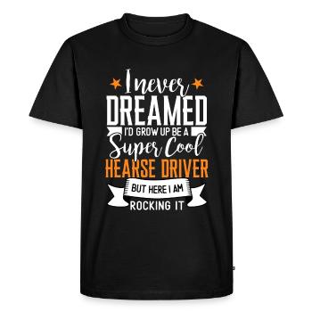 Funny hearse driver saying gift - Men's Premium Organic T-Shirt - black - Front - Nico (187cm)