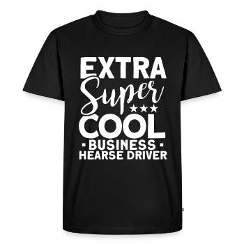 Extra super cool business - hearse driver - Men's Premium Organic T-Shirt - black - Front - Nico (187cm)