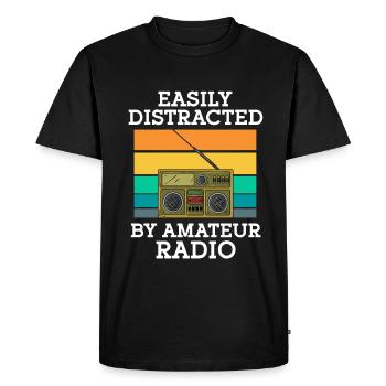 Ham Radio Amateur Radio Funkter Gift - Men's Premium Organic T-Shirt - black - Front - Nico (187cm)