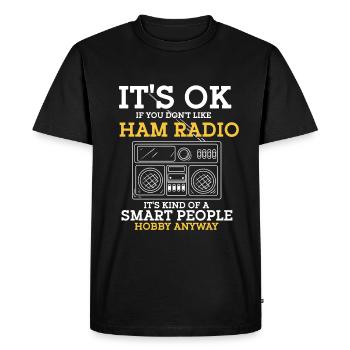 Ham Radio Amateur Radio Funkter Gift - Men's Premium Organic T-Shirt - black - Front - Nico (187cm)