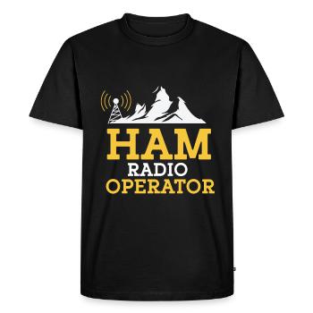 Ham Radio Amateur Radio Funkter Gift - Men's Premium Organic T-Shirt - black - Front - Nico (187cm)