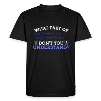 Ham Radio Amateur Radio Funkter Gift - Men's Premium Organic T-Shirt - black - Front - Nico (187cm)