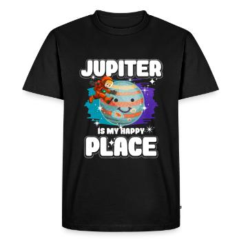 Jupiter Planet Gift - Men's Premium Organic T-Shirt - black - Front - Nico (187cm)